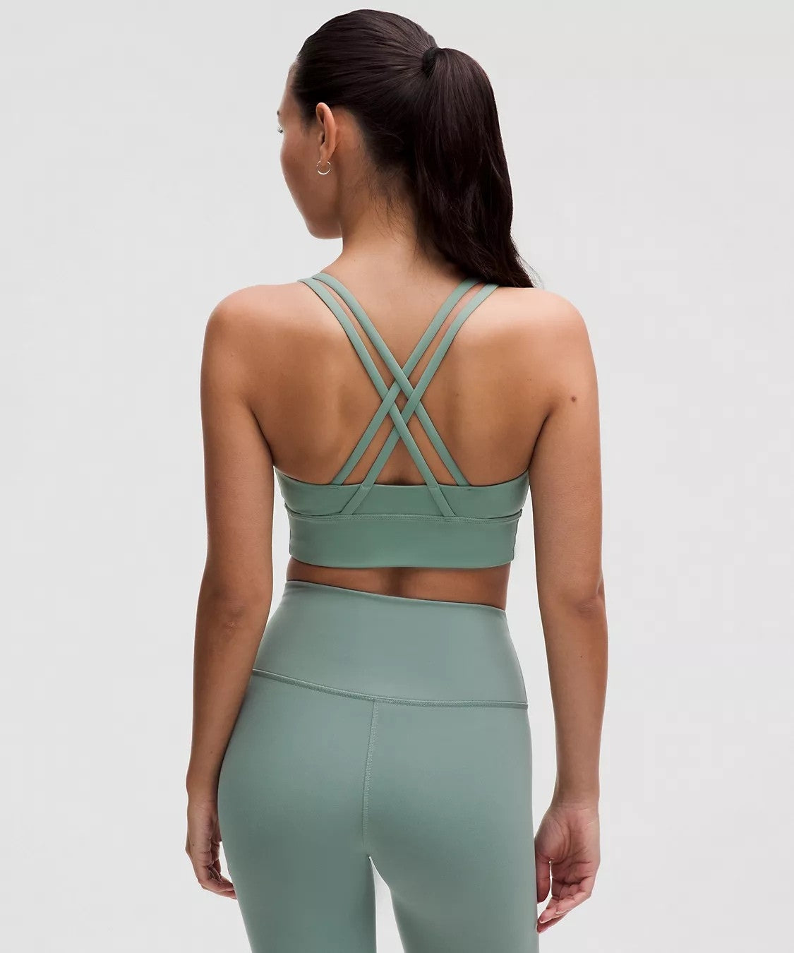 Nudely Women's Sports Bra Frost Green Nylon