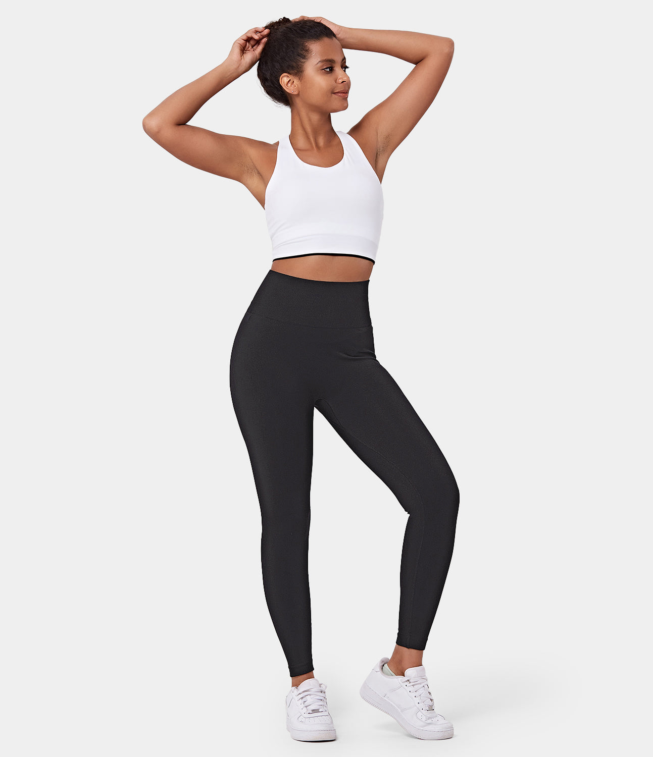 Nudely Women's High Waisted Booty Lifting Tummy Control Leggings
