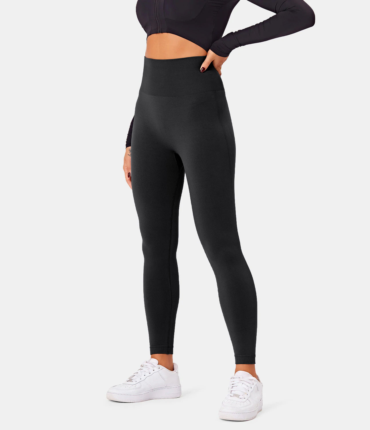 Nudely Women's High Waisted Booty Lifting Tummy Control Leggings