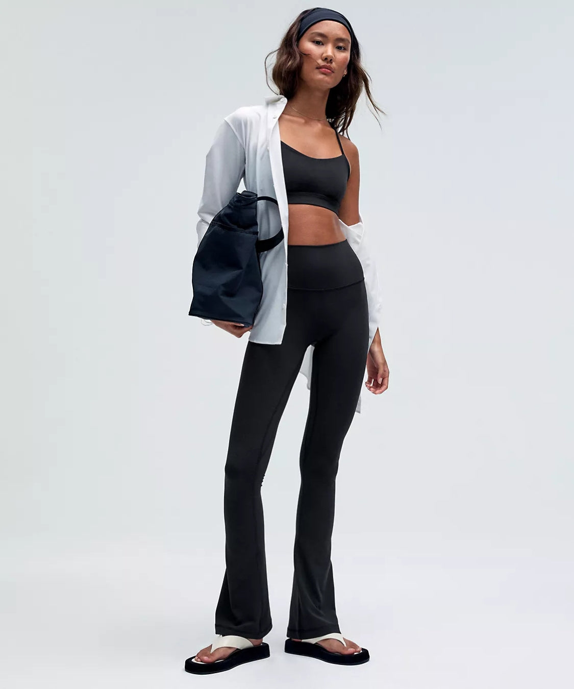 Nudely High Stretch Flare Leggings for Women