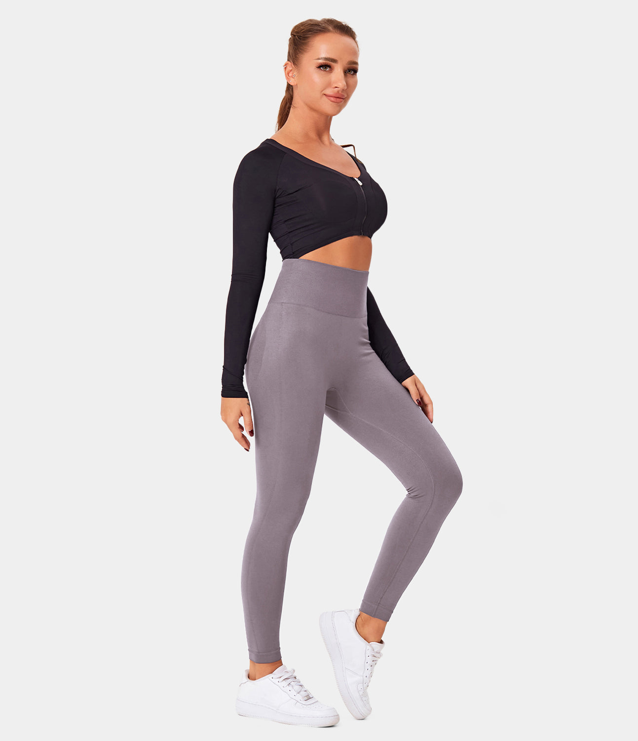 Nudely Women's High Waisted Booty Lifting Tummy Control Leggings