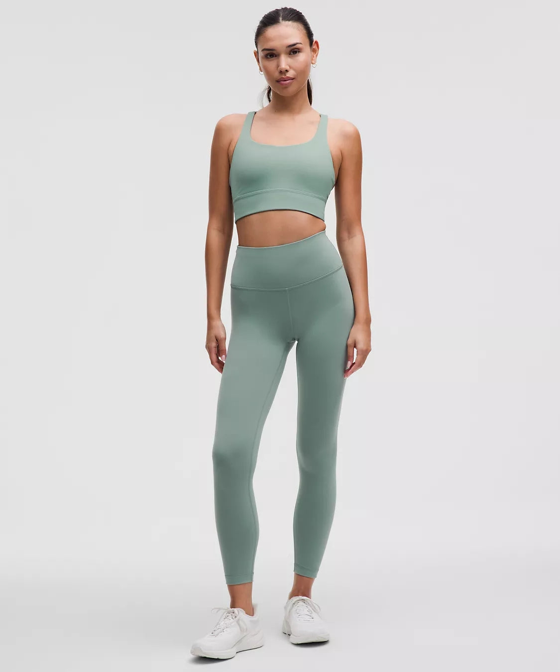 Nudely Women's Sports Bra Frost Green Nylon