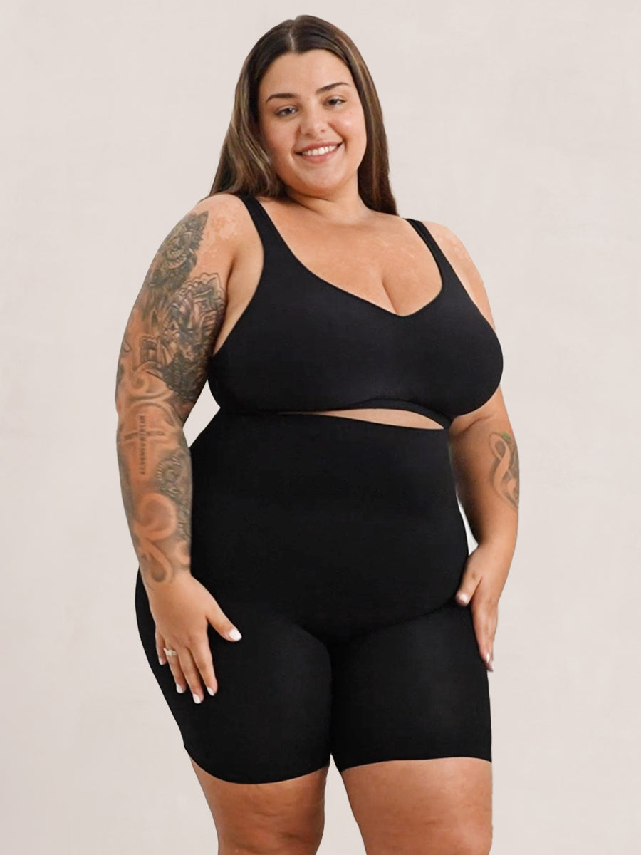 Nudely Women's High Waisted Butt Lifting Shaper Shorts - Nylon