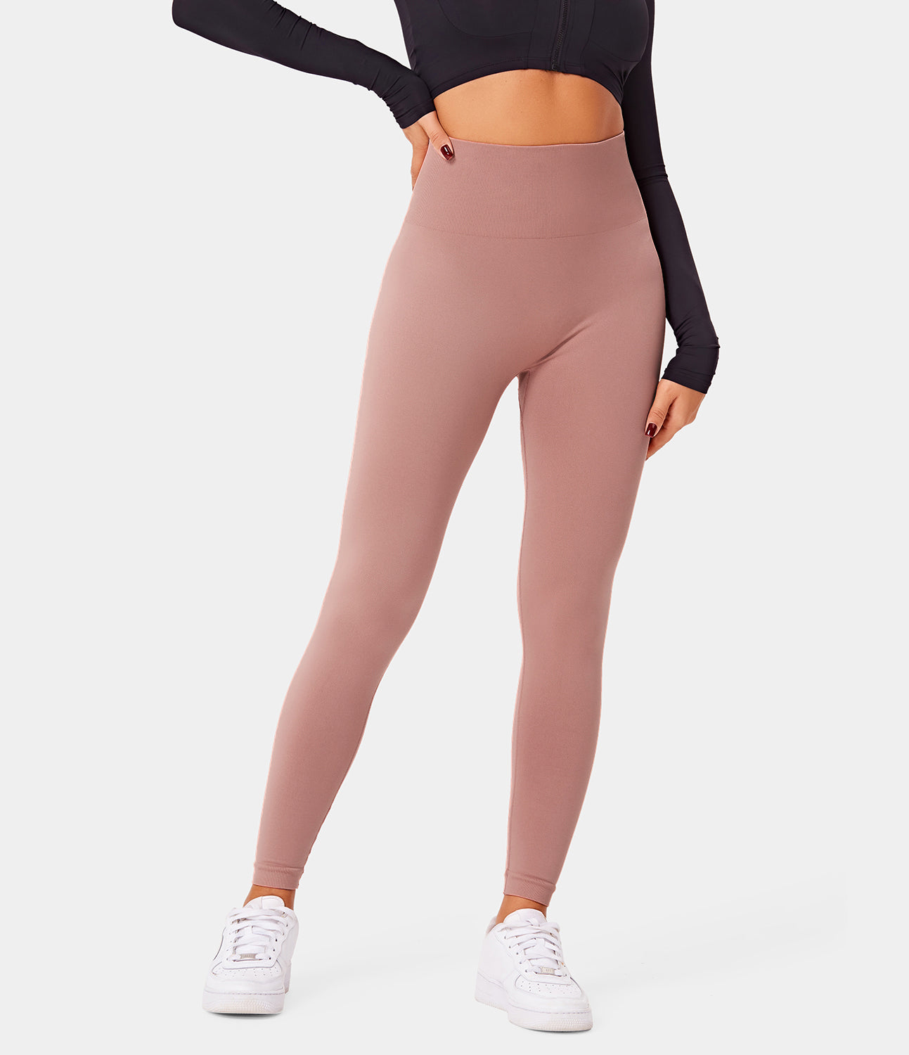 Nudely Women's High Waisted Booty Lifting Tummy Control Leggings